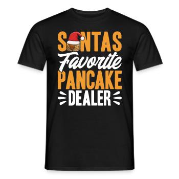 Petit déjeuner Pancakes Fluffy Flat Cake Pank - T-shirt homme - noir - Devant - AI Model Male 178 light (178cm)