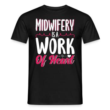 Obstétricien Obstétricien Doula Cadeau - T-shirt homme - noir - Devant - AI Model Male 178 light (178cm)