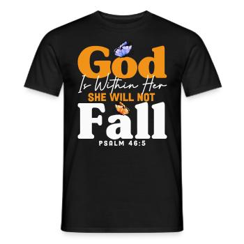 Don de Dieu chrétien inspirant Jésus - T-shirt homme - noir - Devant - AI Model Male 178 light (178cm)