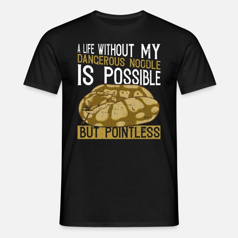 Banane Ballpython Königspython - Männer T-Shirt - Schwarz