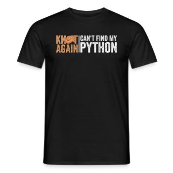 Königspython Banana Königspython - Men's T-Shirt - black - Front - AI Model Male 178 light (178cm)