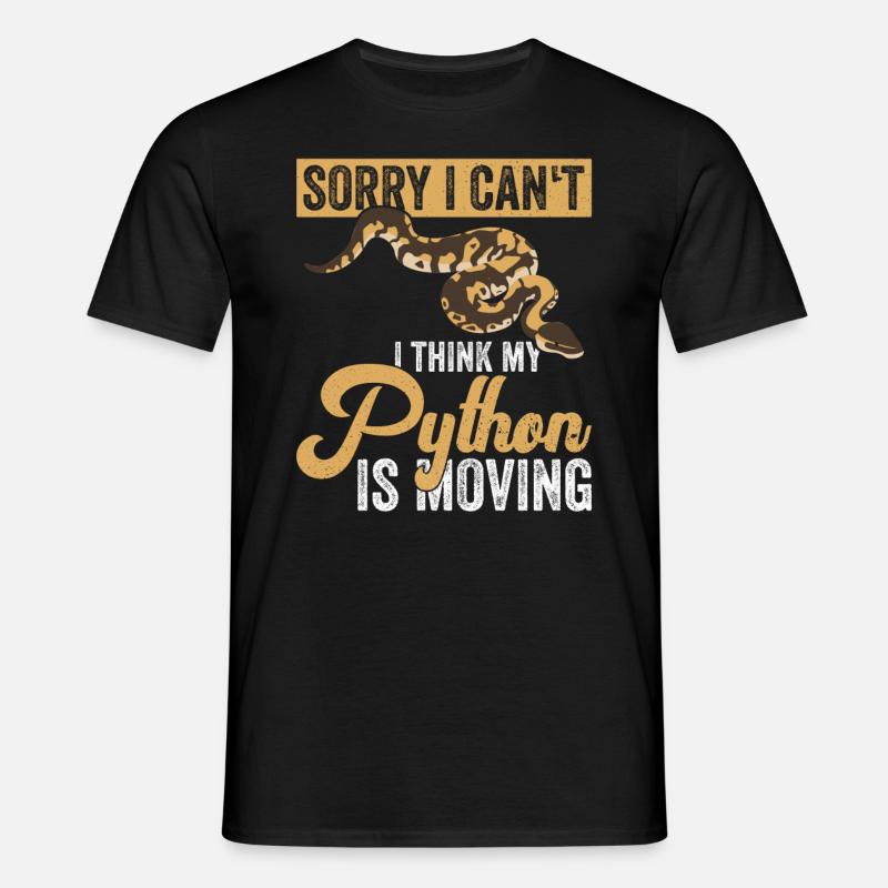 Königspython Banane Königspython - T-shirt Homme - noir