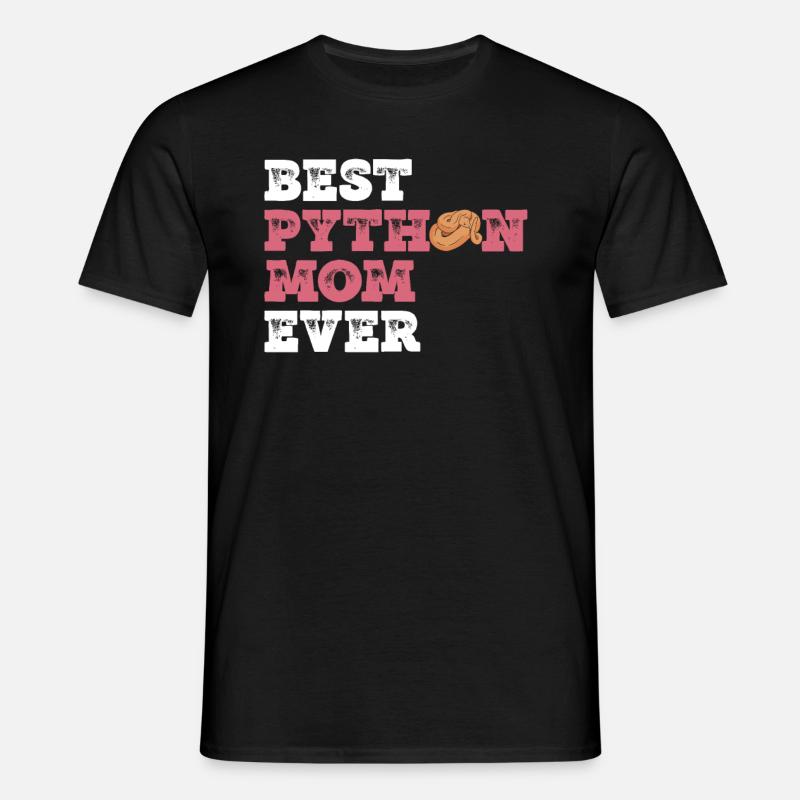 Königspython Mutter Banane Königspython Mama - T-shirt Homme - noir