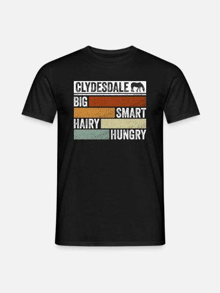 Clydesdale Zugpferd - Männer T-Shirt - Schwarz