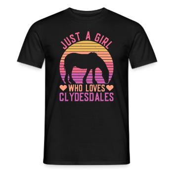 Clydesdale Riterin Mädchen - T-shirt homme - noir - Devant - AI Model Male 178 light (178cm)