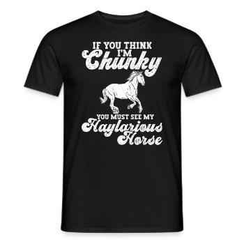 Clydesdale Pferd - T-shirt homme - noir - Devant - AI Model Male 178 light (178cm)