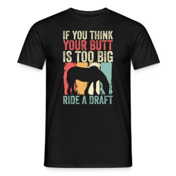 Clyadesdale Reiter Big Horse - T-shirt homme - noir - Devant - AI Model Male 178 light (178cm)