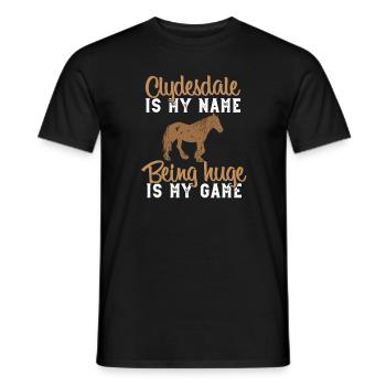 Clydesdale Und Zugpferdebesitzer - T-shirt homme - noir - Devant - AI Model Male 178 light (178cm)