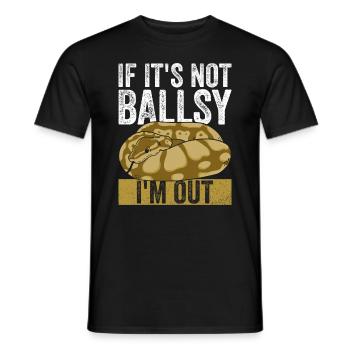 Königspython Liebhaber Banana Ball Python - Männer T-Shirt - Schwarz - Vorne - AI Model Male 178 light (178cm)