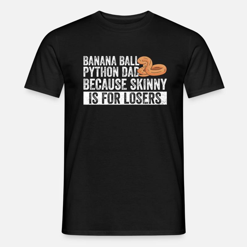 Königspython Bananenkugel Python - Männer T-Shirt - Schwarz