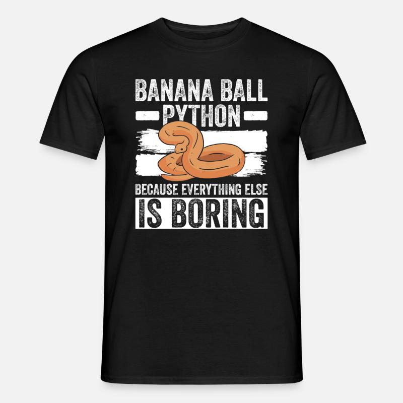 Königspython - Men's T-Shirt - black