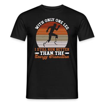 Gliedmaßen Amputation Und Beinprothese - Männer T-Shirt - Schwarz - Vorne - AI Model Male 178 light (178cm)