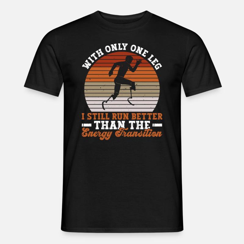 Gliedmaßen Amputation Und Beinprothese - Männer T-Shirt - Schwarz