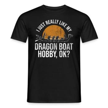 Chinesischer Bootsrennsport Und Drachenboot - Men's T-Shirt - black - Front - AI Model Male 178 light (178cm)