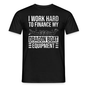 Drachenbootrennen Und Drachenbootpaddeln - Men's T-Shirt - black - Front - AI Model Male 178 light (178cm)