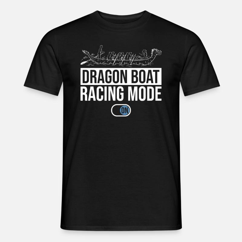 Drachenboot-Modus Ein - Männer T-Shirt - Schwarz