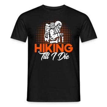 Hiking Backpacking Gift - T-shirt homme - noir - Devant - AI Model Male 178 light (178cm)