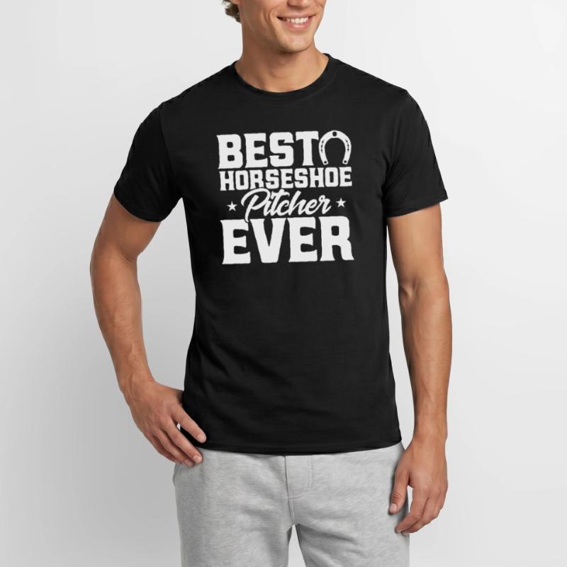 Jeu de lancer de fer à cheval Lancer de fer à cheval Lancer de fer à cheval Lancer de fer à cheval T-shirt homme