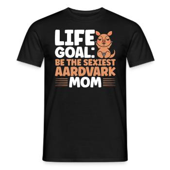 Aardvark Animal Aardvark Lover Aardvark Business - T-shirt homme - noir - Devant - AI Model Male 178 light (178cm)