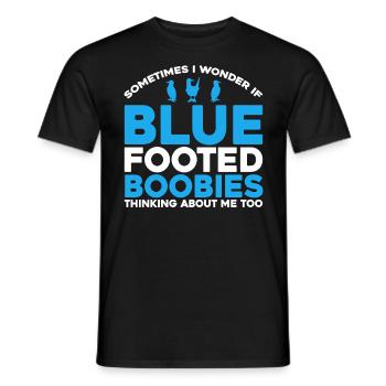 Blaufußtölpel Vogelbeobachter Tölpelvogel Geschenk - Männer T-Shirt - Schwarz - Vorne - AI Model Male 178 light (178cm)