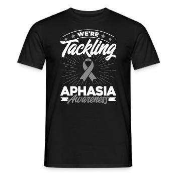 Grey Loop Aphasia Support Aphasia Overl - T-shirt homme - noir - Devant - AI Model Male 178 light (178cm)