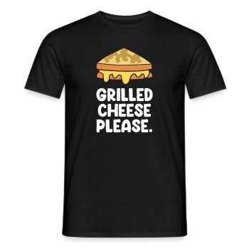 Funny Cheese Lover Food Humor Cheese - Men's T-Shirt - black - Front - AI Model Male 178 light (178cm)