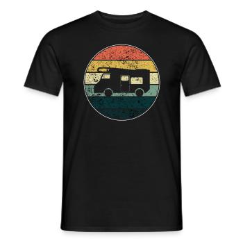 Motorhome - Men's T-Shirt - black - Front - AI Model Male 178 light (178cm)