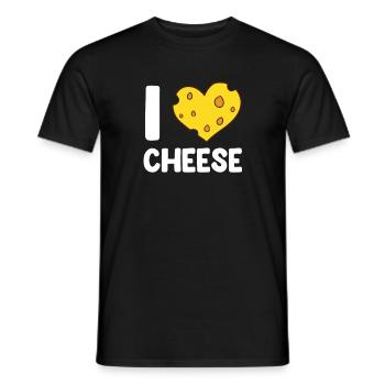Citation de fromage Drôle d’amateur de nourriture Amateur de fromage - T-shirt homme - noir - Devant - AI Model Male 178 light (178cm)
