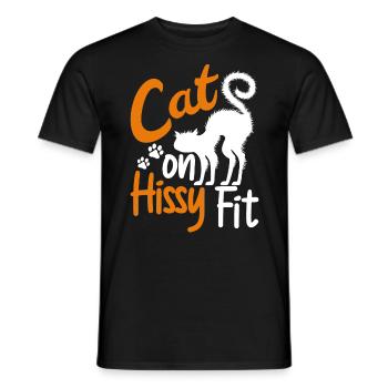 Katze Katzeneltern Katzen Sprüche Geschenk - Männer T-Shirt - Schwarz - Vorne - AI Model Male 178 light (178cm)