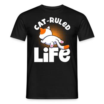 Proverbes de chat Chats Amants Chats Parents - T-shirt homme - noir - Devant - AI Model Male 178 light (178cm)