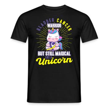 Cancer de la vessie Soutien Cancer de la vessie Bewu - T-shirt homme - noir - Devant - AI Model Male 178 light (178cm)