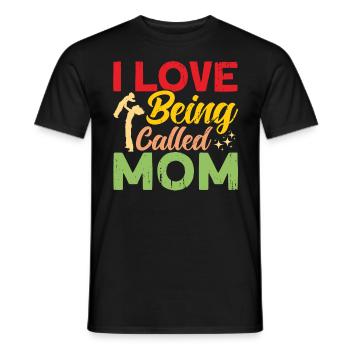 Mom Matching Family Grandmother Gift - Men's T-Shirt - black - Front - AI Model Male 178 light (178cm)