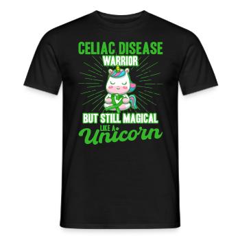 Celiac Disease Support Celiac Disease Awareness Greens - Men's T-Shirt - black - Front - AI Model Male 178 light (178cm)