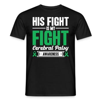 Cerebral palsy consciousness Cerebral palsy Un - Men's T-Shirt - black - Front - AI Model Male 178 light (178cm)