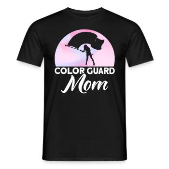 Color Guard Mom Flag Guard Cadeau - T-shirt homme - noir - Devant - AI Model Male 178 light (178cm)