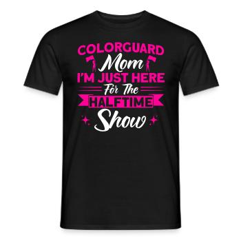 Colorguard Mom hier für die Halbzeitshow Fahnenwac - Männer T-Shirt - Schwarz - Vorne - AI Model Male 178 light (178cm)