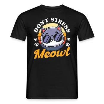Proverbes de chat Chats Amants Chats Parents - T-shirt homme - noir - Devant - AI Model Male 178 light (178cm)