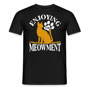 Katze Katzeneltern Katzen Sprüche Geschenk - Männer T-Shirt - Schwarz - Vorne - AI Model Male 178 light (178cm)