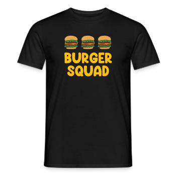 Drôle de citation de hamburger Cheeseburger Lover - T-shirt homme - noir - Devant - AI Model Male 178 light (178cm)