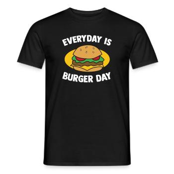 Drôle de citation de hamburger Cheeseburger Lover - T-shirt homme - noir - Devant - AI Model Male 178 light (178cm)