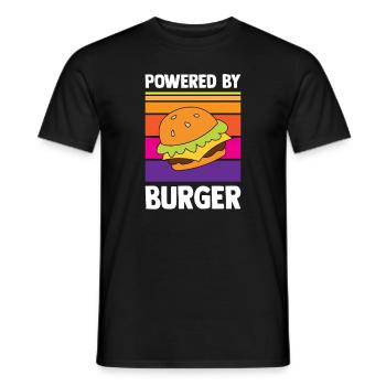 Drôle de citation de hamburger Cheeseburger Lover - T-shirt homme - noir - Devant - AI Model Male 178 light (178cm)