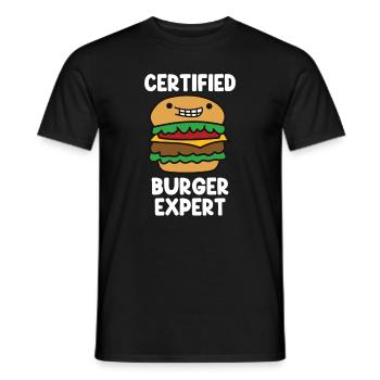 Cheeseburger Fast Food Burger Liebhaber - Männer T-Shirt - Schwarz - Vorne - AI Model Male 178 light (178cm)
