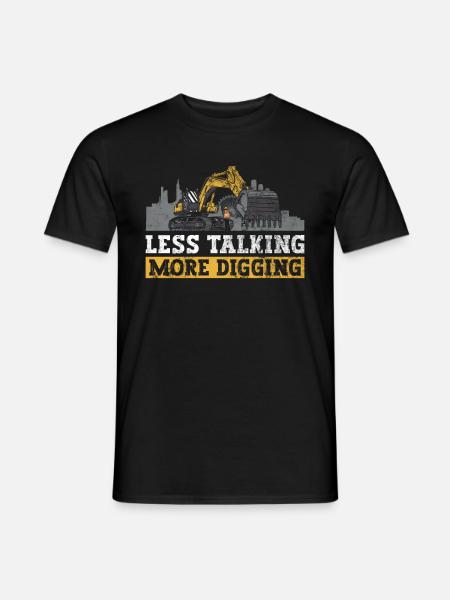 Bagger Schwermaschinenführer Baggerfahrer - Men's T-Shirt - black