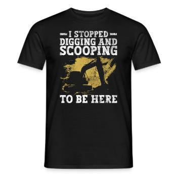 Schwermaschinenbediener Bagger Baggerfahrer - T-shirt homme - noir - Devant - AI Model Male 178 light (178cm)