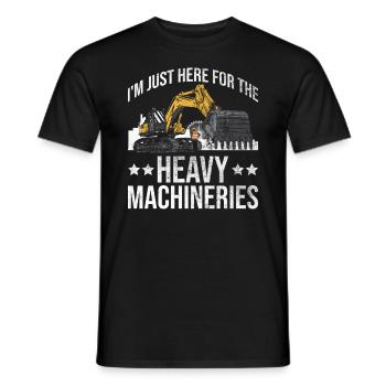 Bagger Schwermaschinenbediener Baggerfahrer - T-shirt homme - noir - Devant - AI Model Male 178 light (178cm)