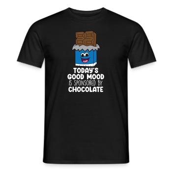 Chocolate Lover Chocolate Milk Chocolate Bars - Men's T-Shirt - black - Front - AI Model Male 178 light (178cm)
