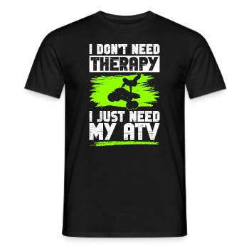 Quad Quadfahrer - T-shirt homme - noir - Devant - AI Model Male 178 light (178cm)