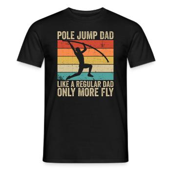 Stabhochspringer Papa Stabhochspringen Vater - T-shirt homme - noir - Devant - AI Model Male 178 light (178cm)