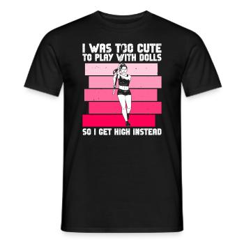 Stabhochsprung Mädchen Stabhochspringen - T-shirt homme - noir - Devant - AI Model Male 178 light (178cm)