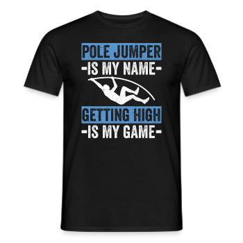 Stabhochsprung Stabhochspringer - T-shirt homme - noir - Devant - AI Model Male 178 light (178cm)